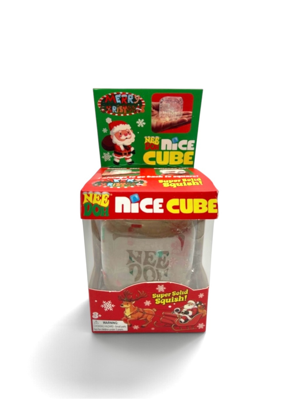 NeeDoh Nice Cube Christmas Sensory Fidget Toy – Stress Relief